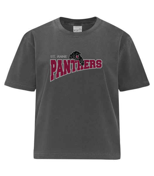 St. Anne Panthers Ladies Heavyweight Boxy Tee with Printed Logo