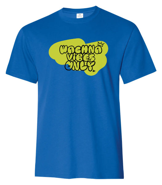 Wachna Vibes Graffiti Adult Ring Spun Cotton T-Shirt with Printed logo