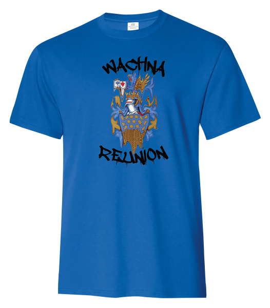 Acid Melt Crest Graffiti Style Adult Ring Spun Cotton T-Shirt with Printed logo