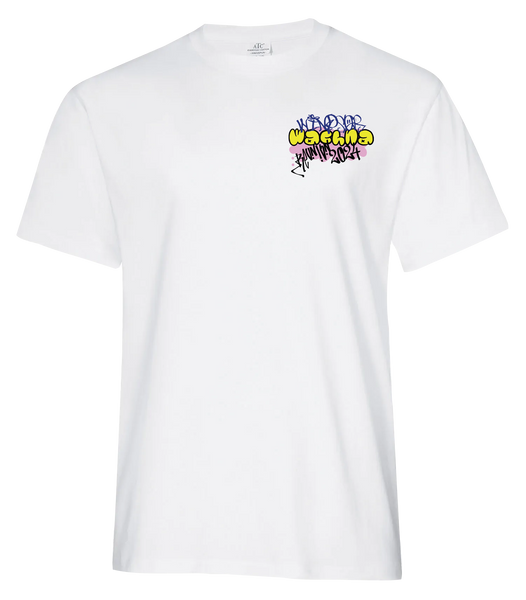 Wachna Collage Graffiti Adult Ring Spun Cotton T-Shirt with Printed logo