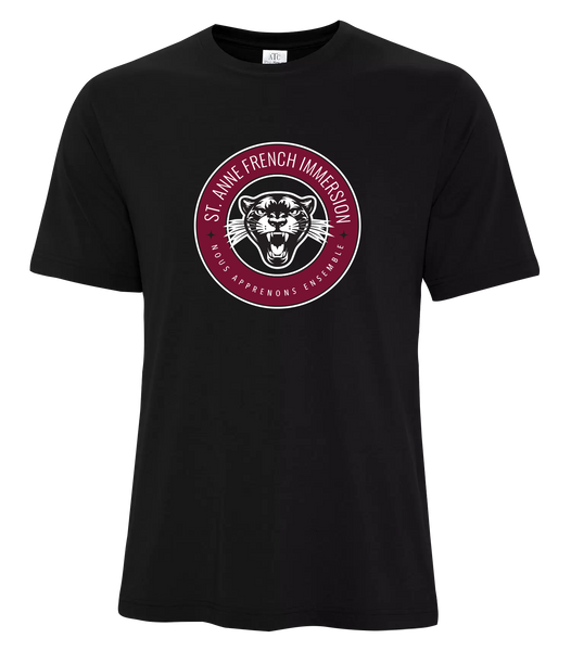 St. Anne French Immersion Youth Cotton T-Shirt with Printed logo