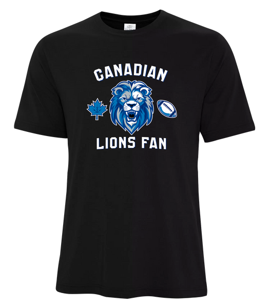 Lions Fan Adult Cotton T-Shirt with Printed Logo