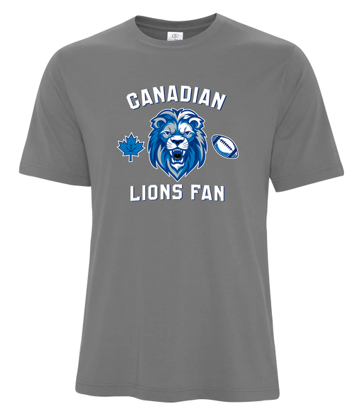 Lions Fan Adult Cotton T-Shirt with Printed Logo