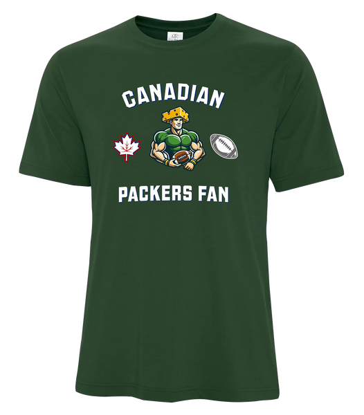 Packers Fan Adult Cotton T-Shirt with Printed Logo