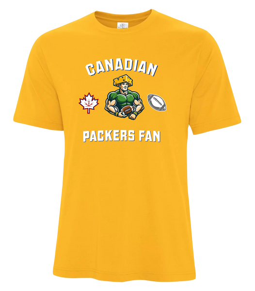 Packers Fan Adult Cotton T-Shirt with Printed Logo