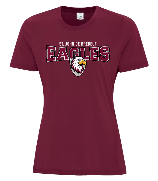 St. John de Brebeuf Ladies Pro Spun T-Shirt with Printed Logo