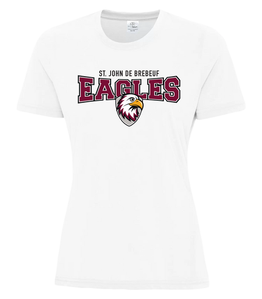 St. John de Brebeuf Ladies Pro Spun T-Shirt with Printed Logo