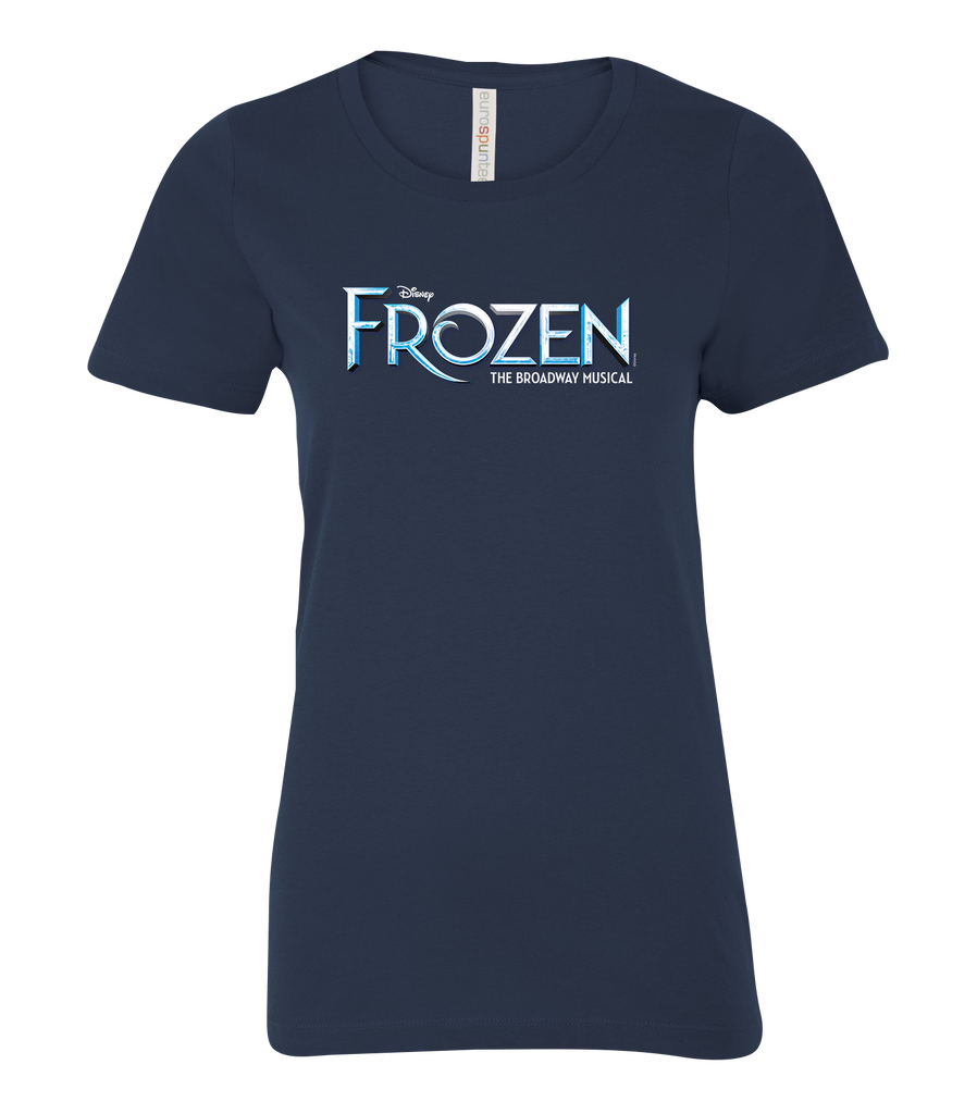 'Frozen' Ladies Ring Spun T-Shirt with Printed Logo