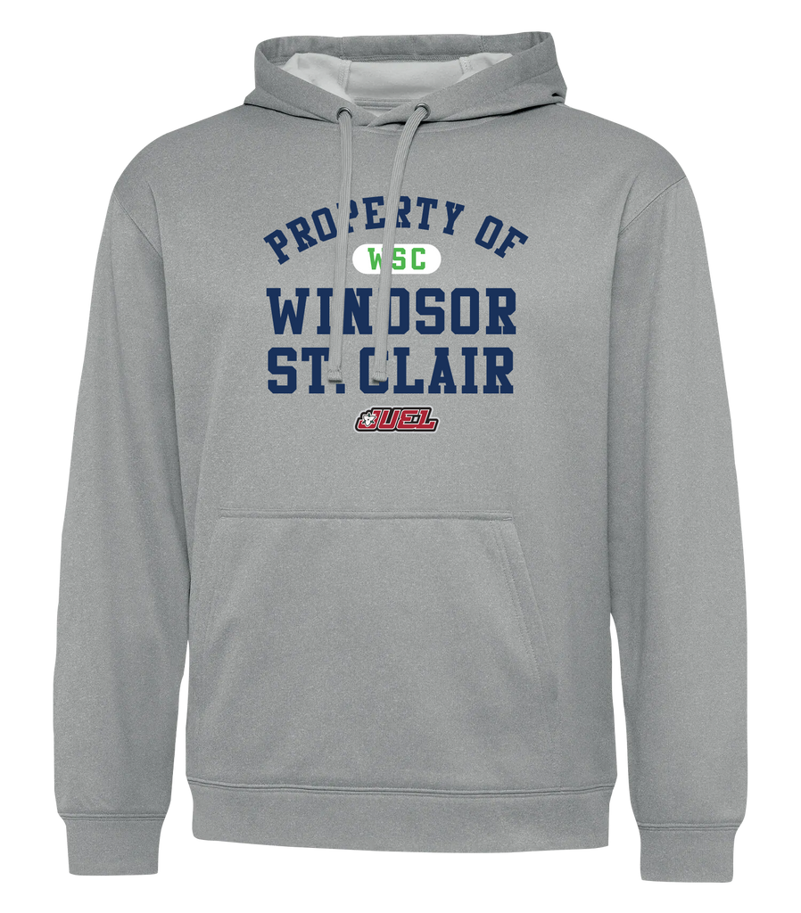 Property of Windsor St. Clair Basketball Adult Dri-Fit Hoodie With Printed Logo
