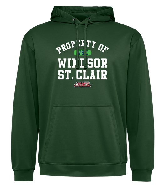 Property of Windsor St. Clair Basketball Adult Dri-Fit Hoodie With Printed Logo