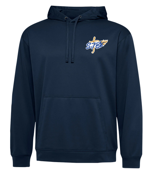St. John the Baptist Staff Adult Dri-Fit Hoodie With Printed Logo