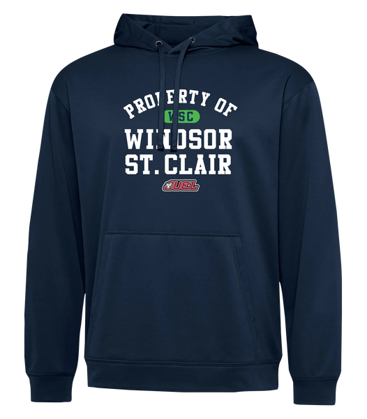 Property of Windsor St. Clair Basketball Adult Dri-Fit Hoodie With Printed Logo