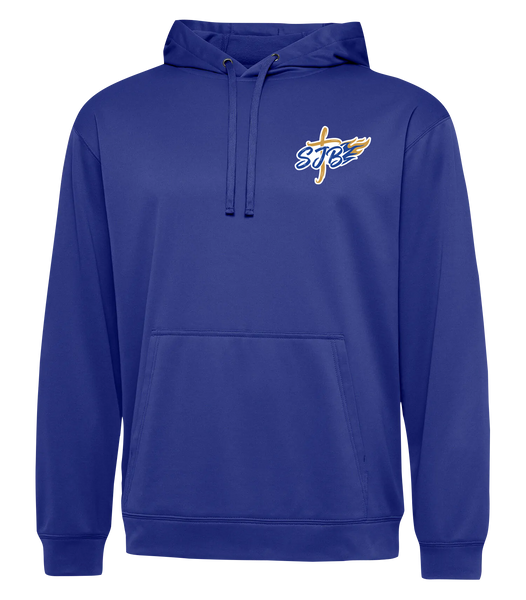 St. John the Baptist Staff Adult Dri-Fit Hoodie With Printed Logo