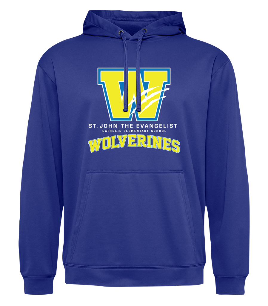 St. John the Evangelist Wolverines Adult Dri-Fit Hoodie with Printed Logo & Personalization