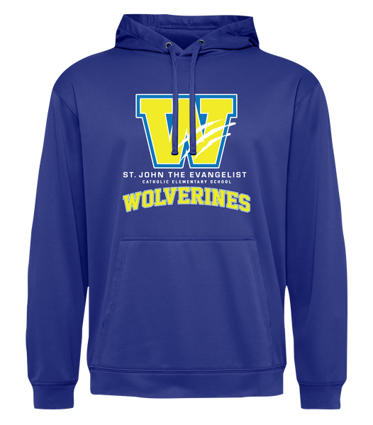 St. John the Evangelist Wolverines Adult Dri-Fit Hoodie with Printed Logo & Personalization