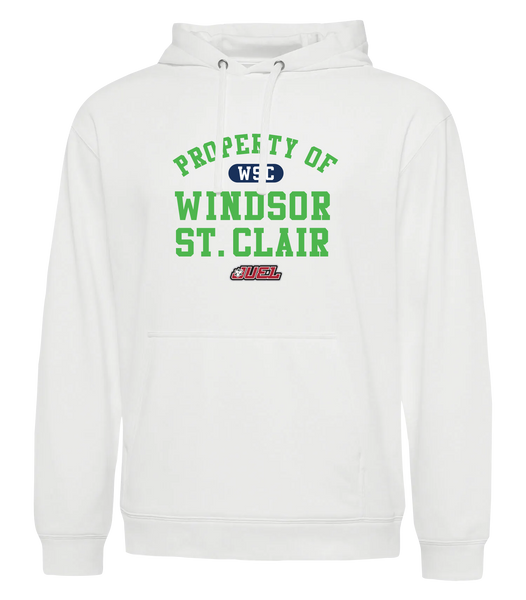 Property of Windsor St. Clair Basketball Adult Dri-Fit Hoodie With Printed Logo