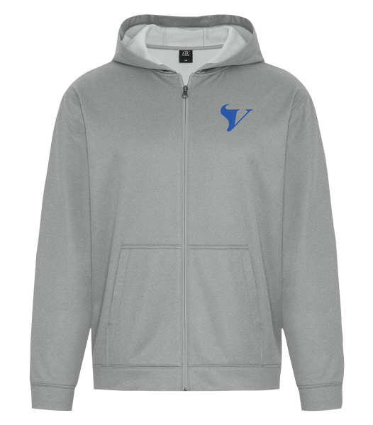 Tecumseh Vista Adult Dri-Fit Full Zip Hooded Sweatshirt with Left Chest Embroidered Logo