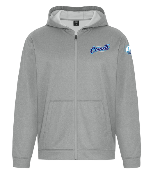 Christ The King Adult Dri-Fit Full Zip Hooded Sweatshirt with Left Chest Embroidered Logo