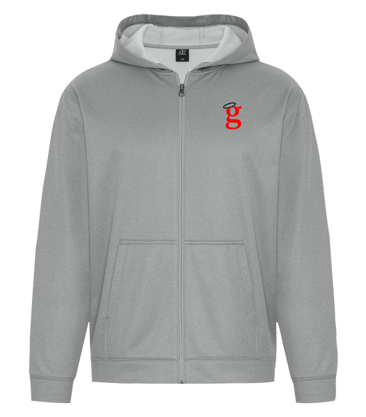 Guardians Adult Dri-Fit Full Zip Hooded Sweatshirt with Left Chest Embroidered Logo