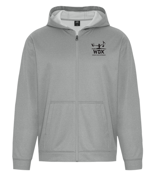 Windsor Dance eXperience Dri-Fit Full Zip Hooded Sweatshirt with Left Chest Embroidered Logo ADULT