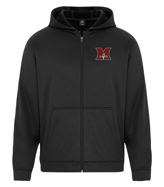 Maranatha Christian Academy Adult Dri-Fit Full Zip Hooded Sweatshirt with Left Chest Embroidered Logo