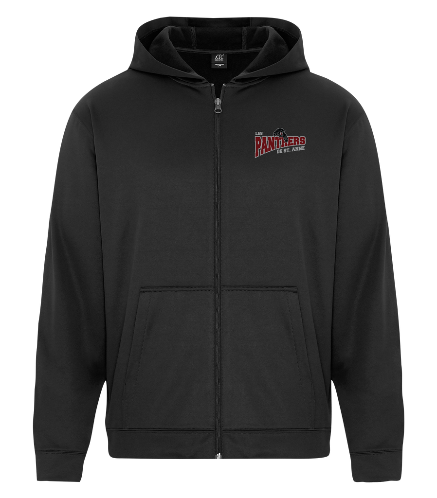 St. Anne Panthers Adult Dri-Fit Full Zip Hooded Sweatshirt with Left Chest Embroidered Logo