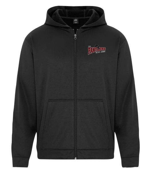 St. Anne Panthers Adult Dri-Fit Full Zip Hooded Sweatshirt with Left Chest Embroidered Logo