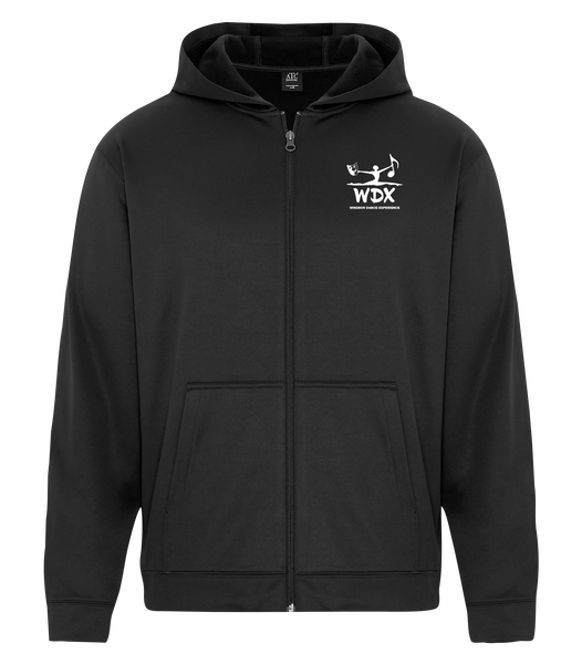 Windsor Dance eXperience Dri-Fit Full Zip Hooded Sweatshirt with Left Chest Embroidered Logo ADULT