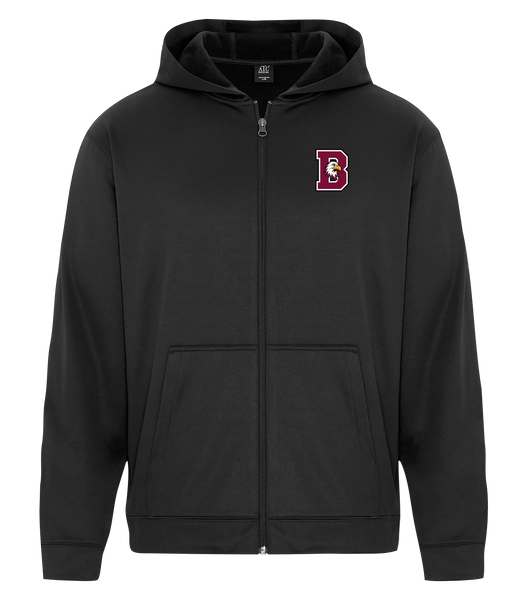 St. John de Brebeuf Adult Dri-Fit Full Zip Hooded Sweatshirt with Left Chest Embroidered Logo