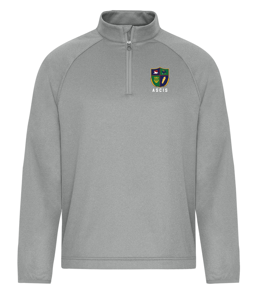 Ste. Cécile Adult Dri-Fit Performance Quarter-Zip Sweatshirt with Left Chest Embroidered Logo