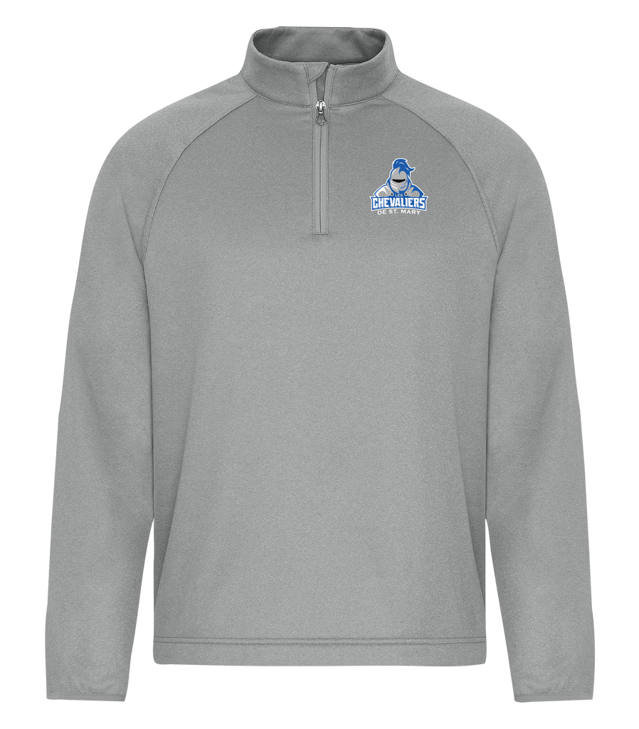 Les Chevaliers De St. Mary Adult Dri-Fit Performance Quarter-Zip Sweatshirt with Left Chest Embroidered Logo