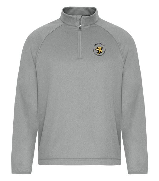 Saint-Paul Adult Dri-Fit Performance Quarter-Zip Sweatshirt with Left Chest Embroidered Logo