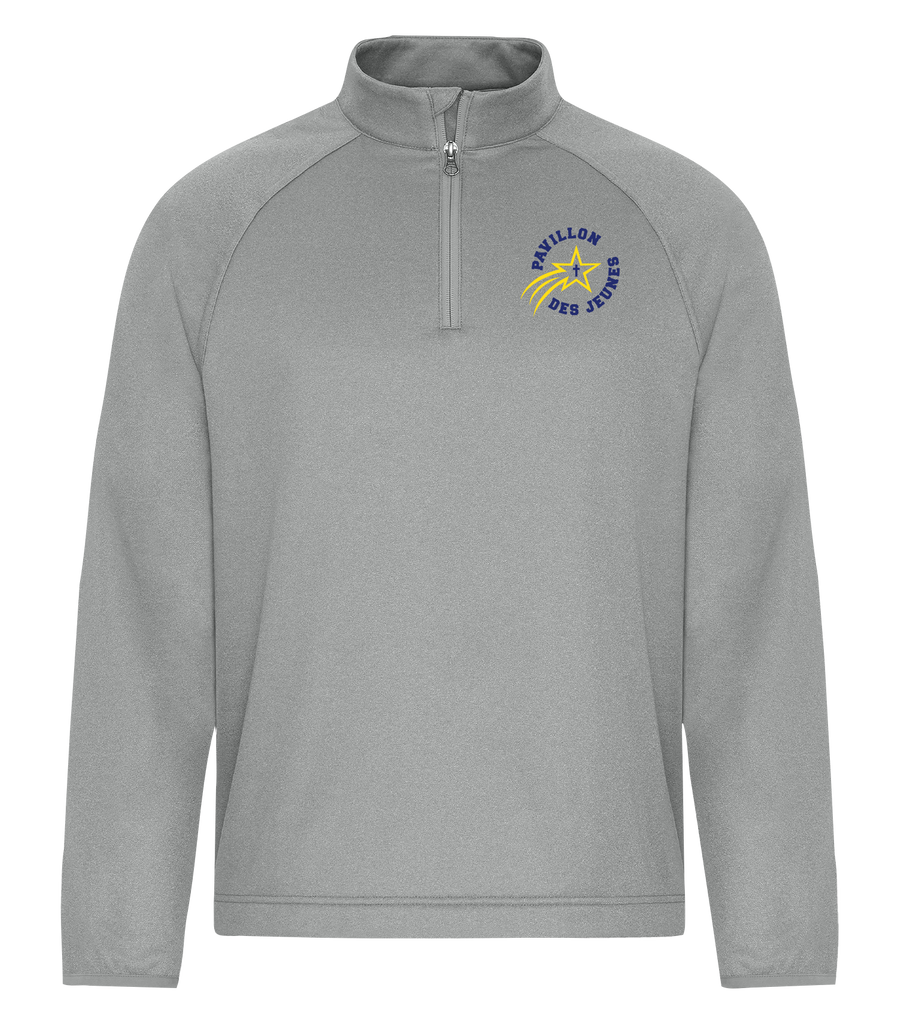 Pavillon Des Jeunes Adult Dri-Fit Performance Quarter-Zip Sweatshirt with Left Chest Embroidered Logo