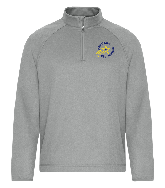 Pavillon Des Jeunes Adult Dri-Fit Performance Quarter-Zip Sweatshirt with Left Chest Embroidered Logo