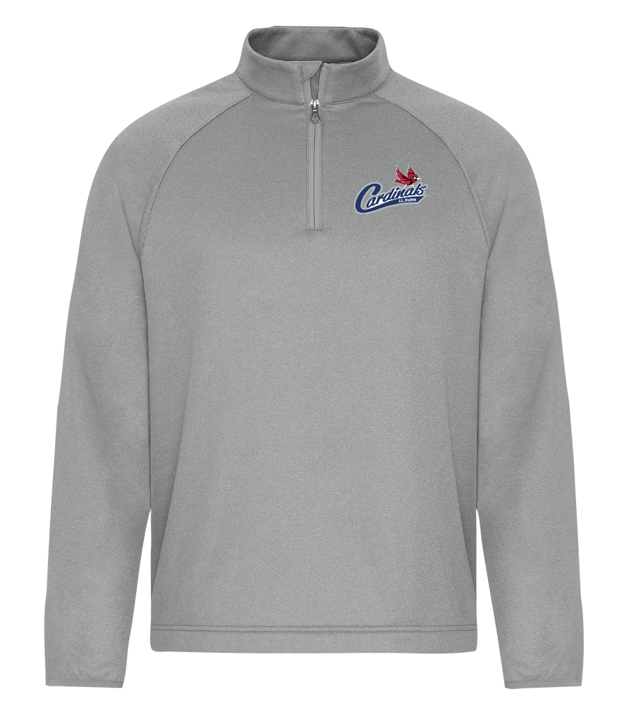 Cardinals Adult Dri-Fit Performance Quarter-Zip Sweatshirt with Left Chest Embroidered Logo