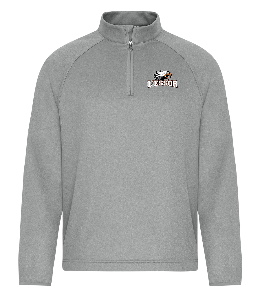 L'Essor Adult Dri-Fit Performance Quarter-Zip Sweatshirt with Left Chest Embroidered Logo
