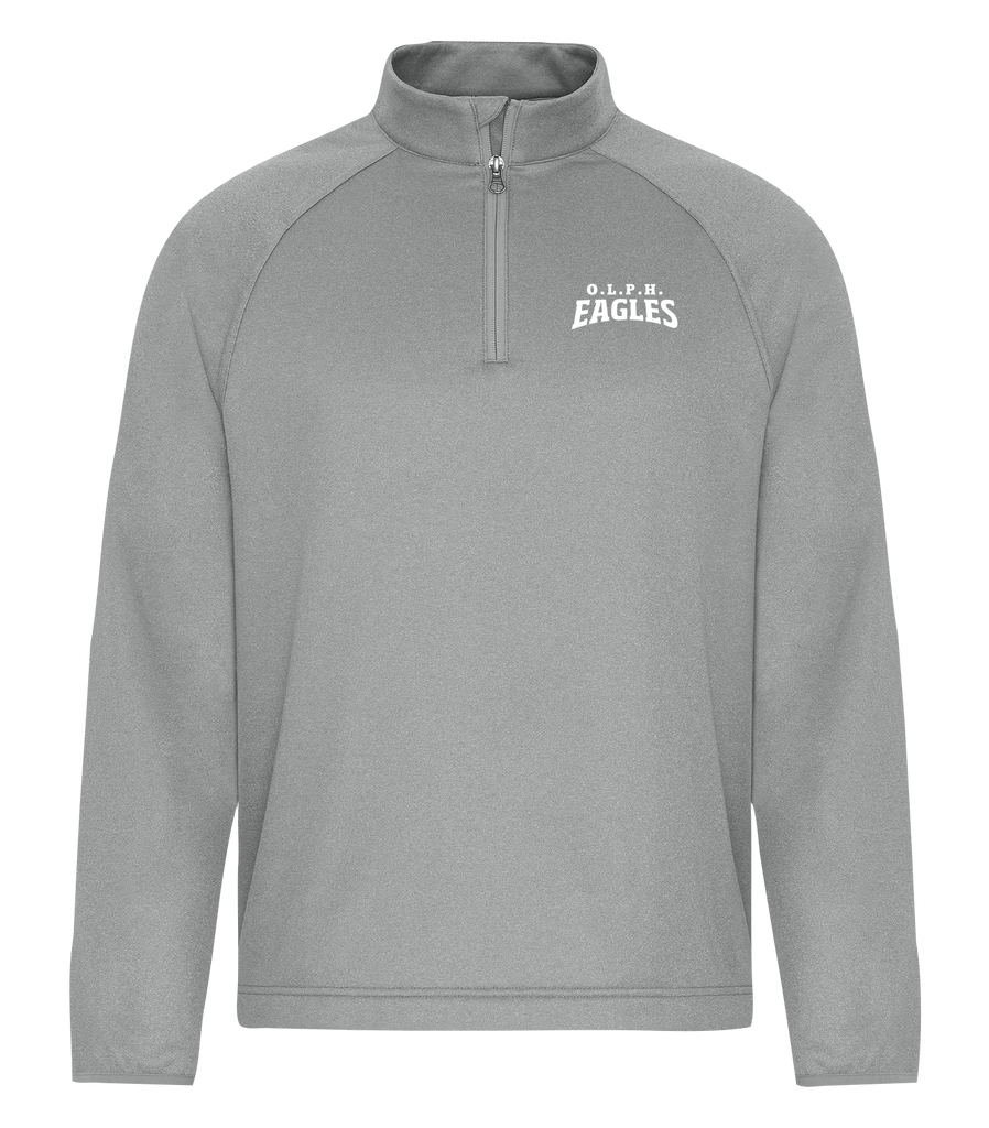 OLPH Adult Dri-Fit Performance Quarter-Zip Sweatshirt with Left Chest Embroidered Logo