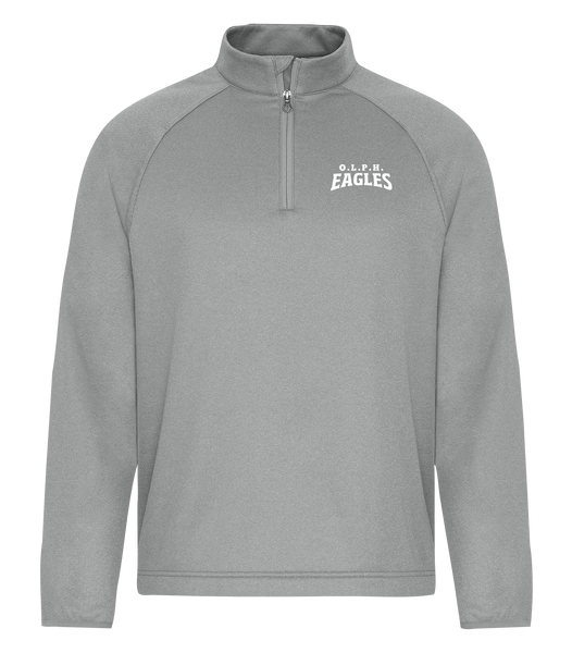 OLPH Adult Dri-Fit Performance Quarter-Zip Sweatshirt with Left Chest Embroidered Logo