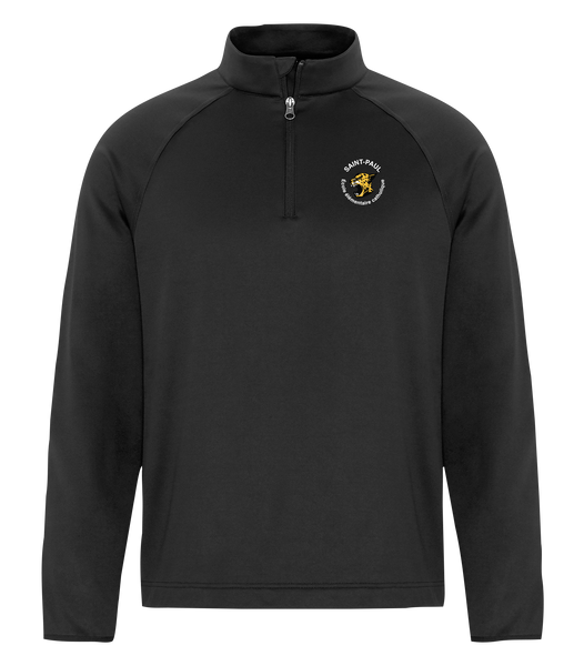 Saint-Paul Adult Dri-Fit Performance Quarter-Zip Sweatshirt with Left Chest Embroidered Logo