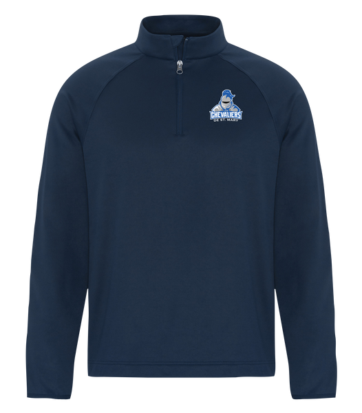 Les Chevaliers De St. Mary Adult Dri-Fit Performance Quarter-Zip Sweatshirt with Left Chest Embroidered Logo