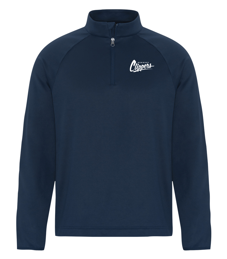 Kennedy Clippers Adult Dri-Fit Performance Quarter-Zip Sweatshirt with Left Chest Embroidered Logo