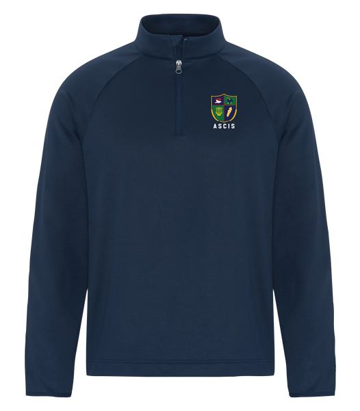 Ste. Cécile Adult Dri-Fit Performance Quarter-Zip Sweatshirt with Left Chest Embroidered Logo