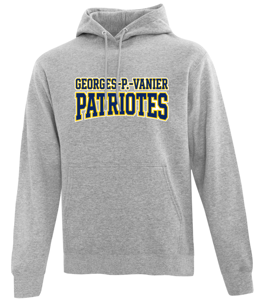 Georges-P.-Vanier Patriotes Adult Cotton Pull Over Hooded Sweatshirt with Printed Logo