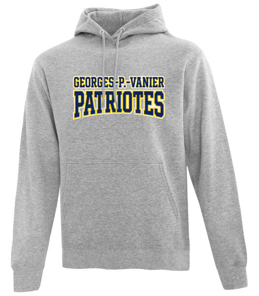 Georges-P.-Vanier Patriotes Adult Cotton Pull Over Hooded Sweatshirt with Printed Logo