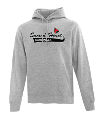 Sacred Heart Youth Cotton Pull Over Hooded Sweatshirt with Applique Logo