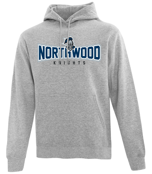 Northwood Knights Adult Cotton Pull Over Hooded Sweatshirt with Printed Logo