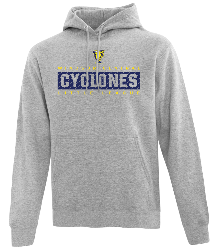 Cyclones Adult Cotton Pull Over Hooded Sweatshirt with Printed Logo