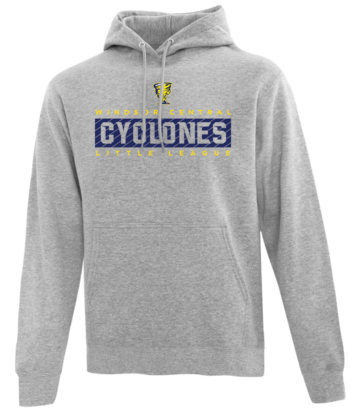 Cyclones Adult Cotton Pull Over Hooded Sweatshirt with Printed Logo
