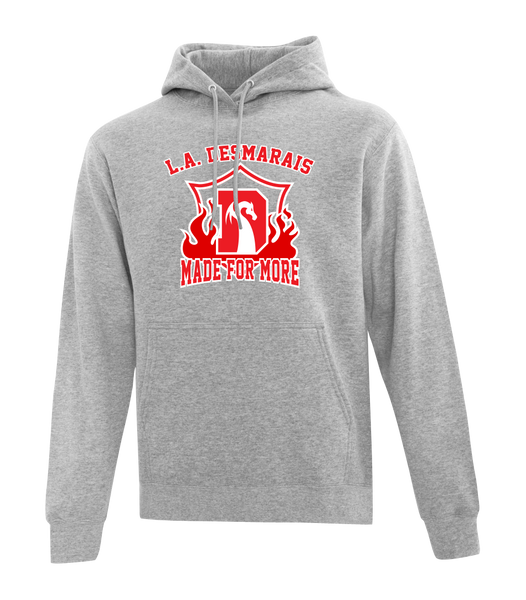 LAD "Made for More" Adult Cotton Pull Over Hooded Sweatshirt with Printed Logo