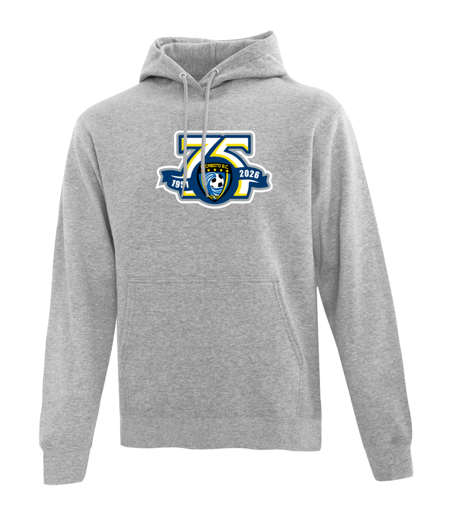 Caboto Soccer Club 75th Anniversary Youth Cotton Pull Over Hooded Sweatshirt with Printed Logo